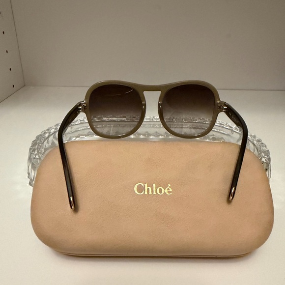 CHLOE Olive & Gold Aviators